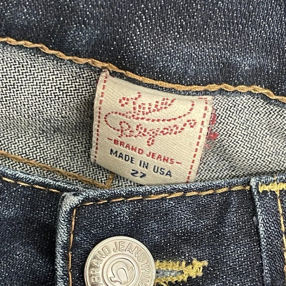 True‎ Religion Skinny Jeans Size 27 Low Rise Stretch Denim USA - Picture 5 of 8